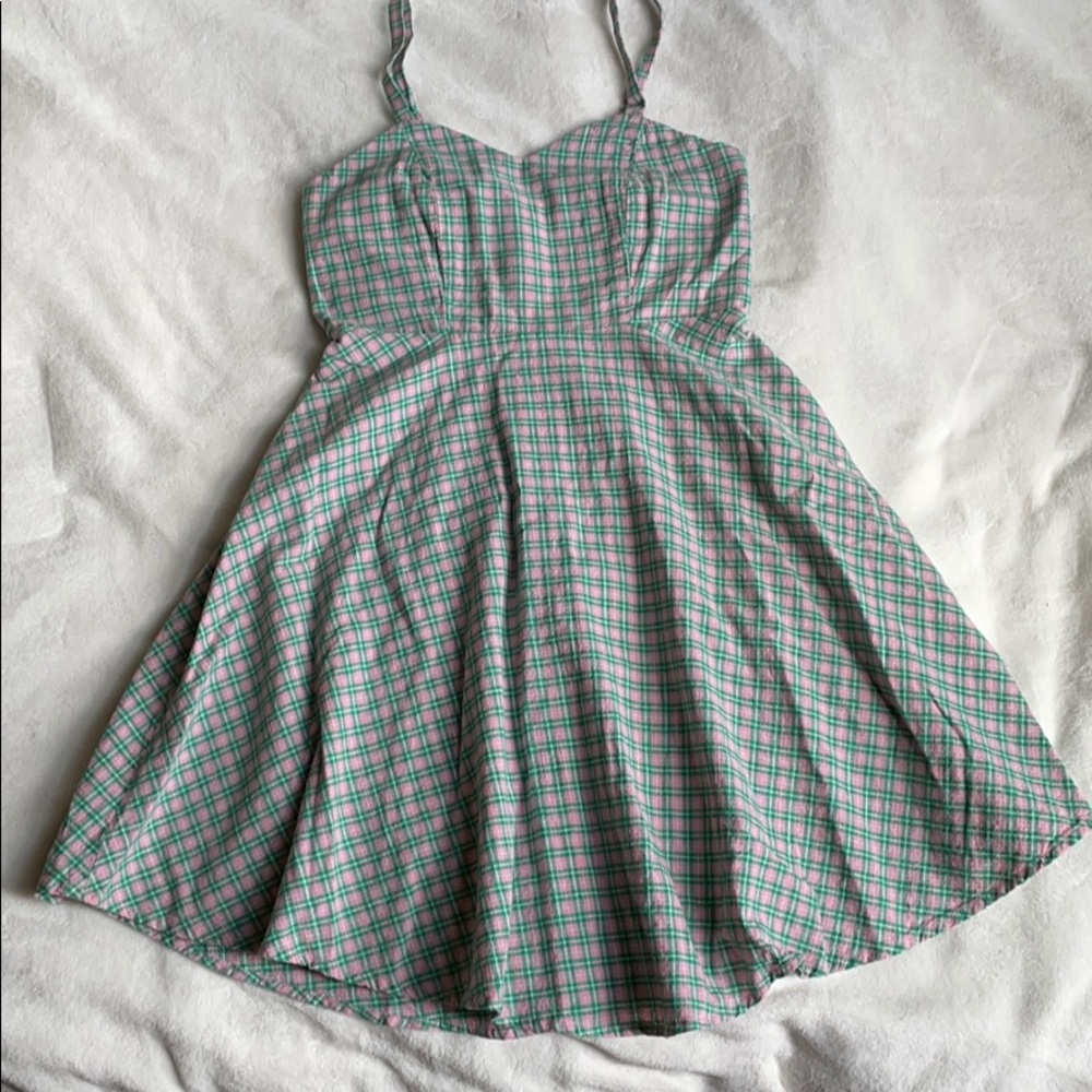Arizona Green/Pink Skater Dress